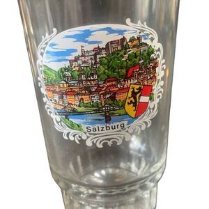 Vintage SALZBURG Austria Beer Glass Perfect for Any Beer Lover HTF Rare